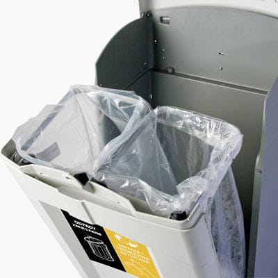 Kosz do segregacji Nexus 100 Duo z dwoma otworami wrzutowymi