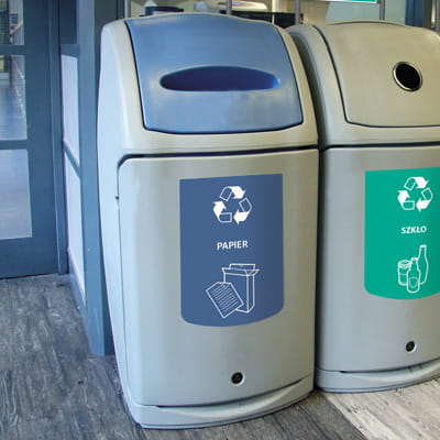 Pojemnik do segregacji papieru Nexus 140 jasnoszary 140 l