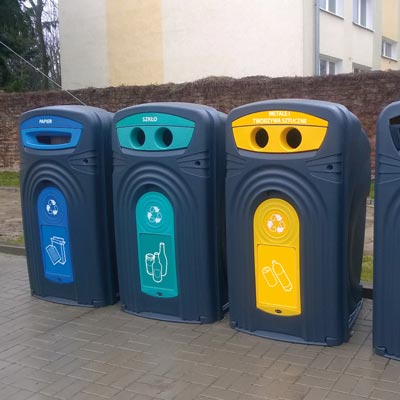 Wolno stojący pojemnik do recyklingu Nexus 360