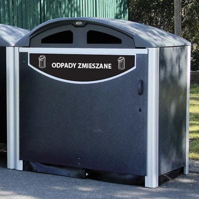 Obudowa kontenerów na śmieci Modus 1280 odpady zmieszane