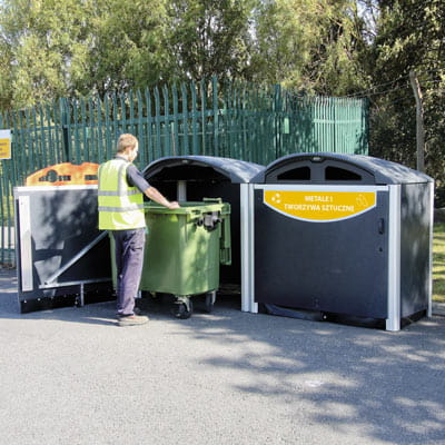 Zabudowa pojemnika do recyklingu papieru Modus 770
