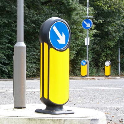 Słupek zabezpieczający Rebound Signmaster na ronda