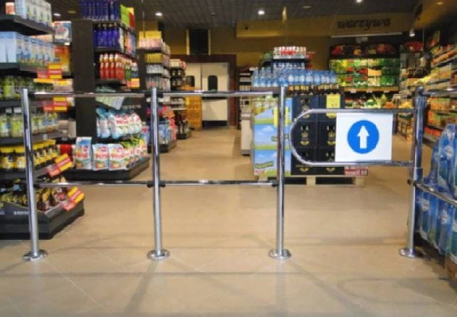 Słupek stojak chromowany 48 mm do wygrodzeń