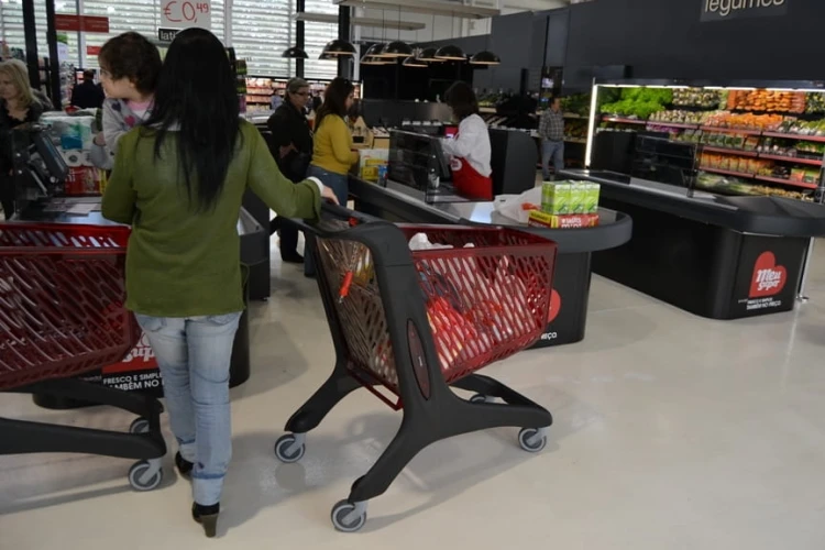 Wózek sklepowy z tworzywa Midi Eco 160 litrów Rabtrolley
