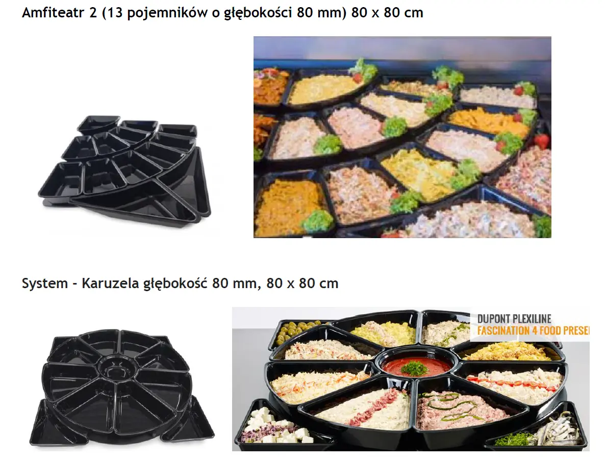System karuzela 12 pojemników i Amfiteatr 13 pojemników
