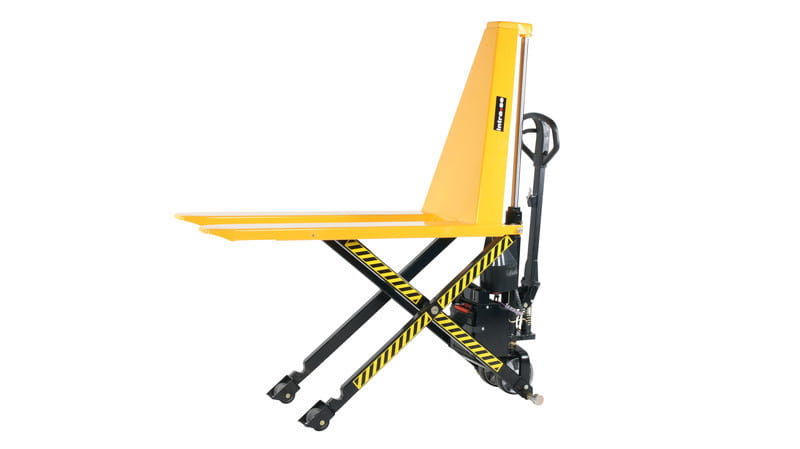 Wózek paletowy nożycowy, elektryczny PL 1000, pojedynczy tłok