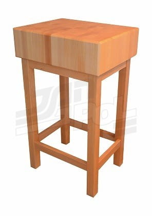 Kloc 50x80x20 cm masarski, rzeźniczy, blat i podstawa drewniane 