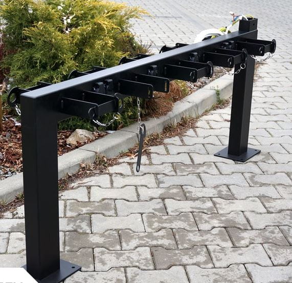 Stojak na hulajnogi elektryczne, stal nierdzewna