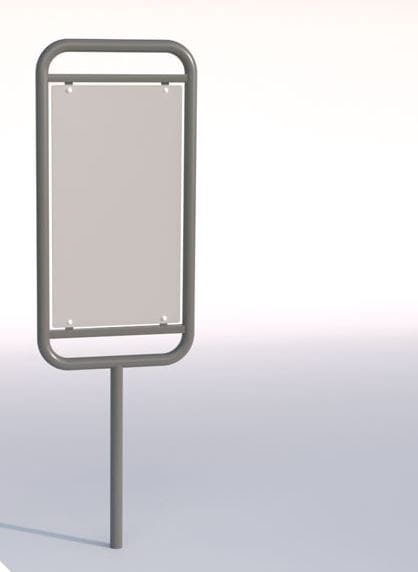 Tablica ogłoszeniowa informacyjna  zewnętrzna Havana, stal ocynkowana  malowana