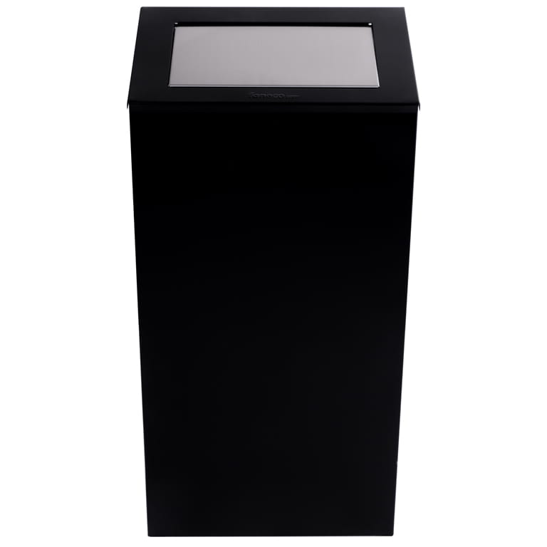 Kosz na śmieci z pokrywą wiszący 30 l czarny