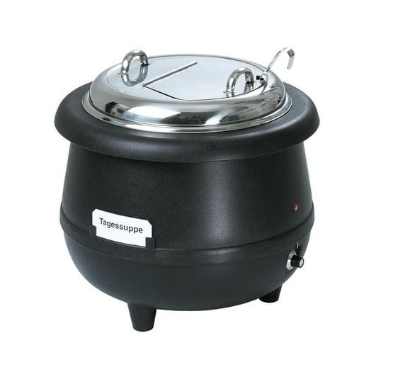 Garnek do zupy Gourmet, 10L, czarny