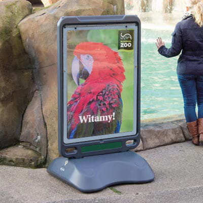 Potykacz reklamowy Advocate, jednostronny