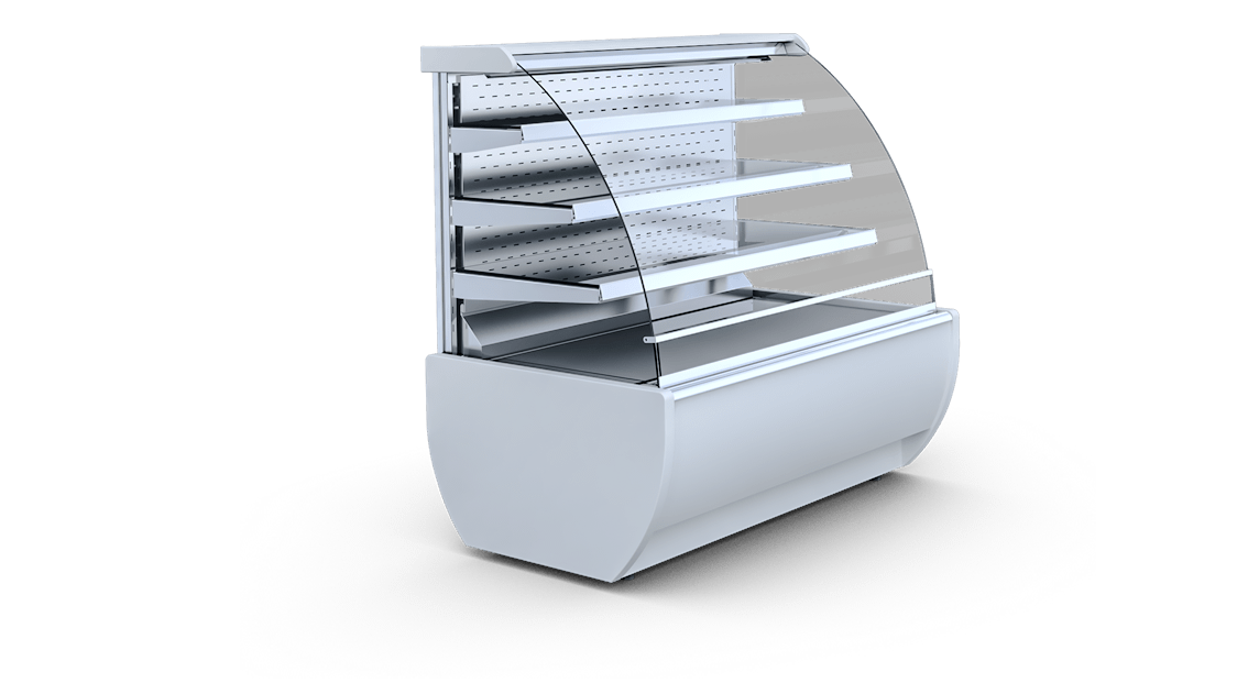 Witryna cukiernicza JAMAJKA 1.3 W OPEN z agregatem wewnętrznym        