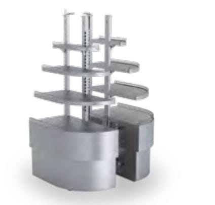 Regał narożny 90° LUNA 1440 neutralny lewy