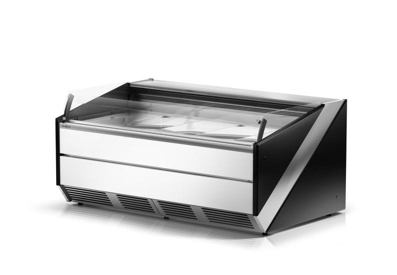 Lada chłodnicza RAPA SiX, Si 135/120, z szybą giętą, krótką