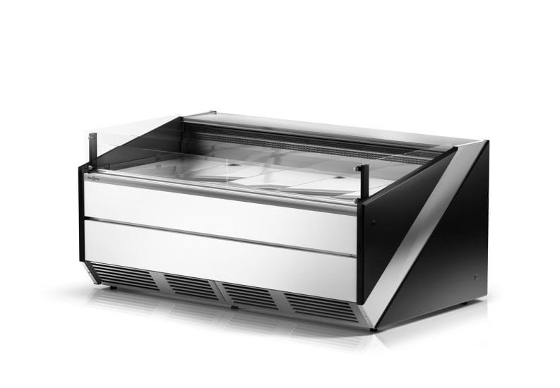 Lada chłodnicza RAPA SiX, Xi 135/120, z szybą prostą, pionową, krótką