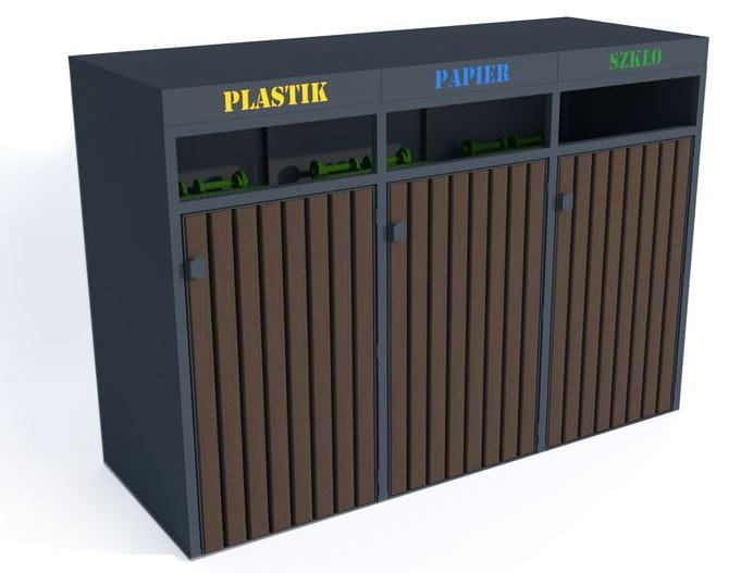 Zabudowa do pojemników na odpadki VI 3x120 l 