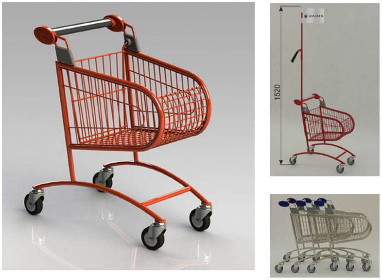 Wózek sklepowy, dziecięcy, model Avant P20