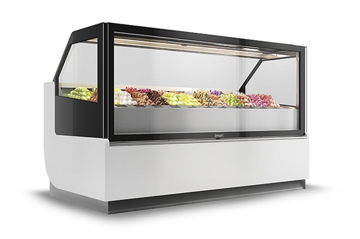 Lada na lody, witryna, dystrybutor do lodów LLML Limosa 2.2 z agregatem wbudowanym   