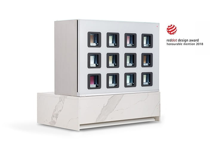 Lada na lody, witryna, dystrybutor do lodów INSÙ  12 z agregatem wbudowanym  