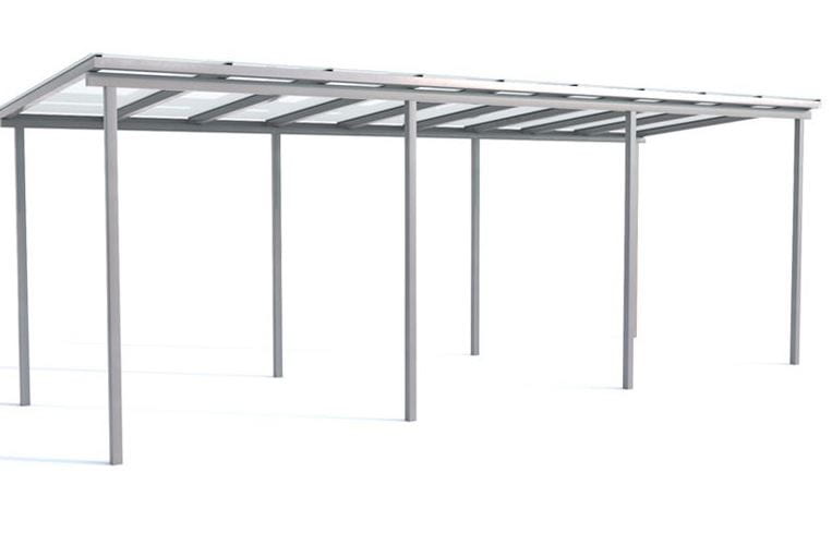Wiata rowerowa "Zorza II" niezabudowana, na 15 rowerów, 630 cm   