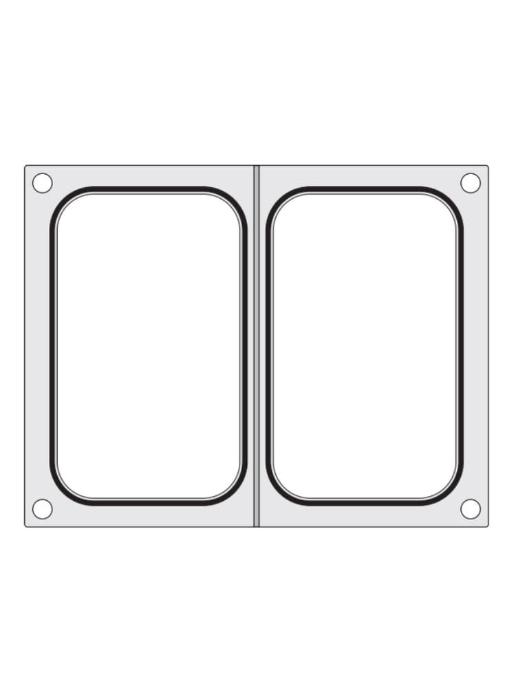 Matryca do zgrzewarki Hendi na dwie tacki 178x113 mm