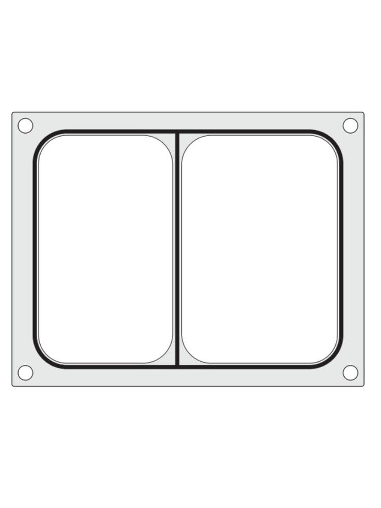 Matryca do zgrzewarki Hendi na tackę dwudzielną 227x178 mm