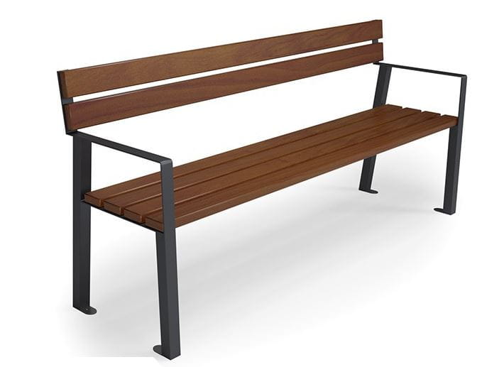 Ławka miejsko - ogrodowa Kinga z oparciem