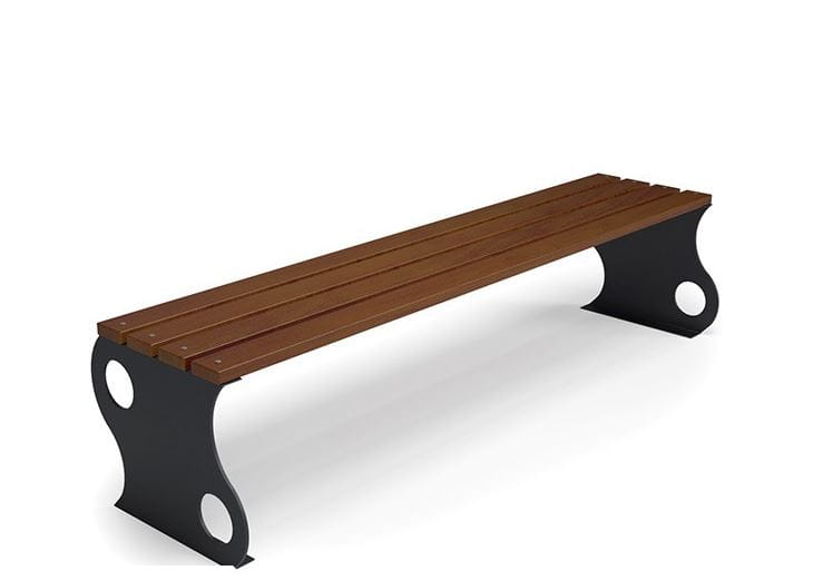Ławka miejsko - ogrodowa Fala II bez oparcia