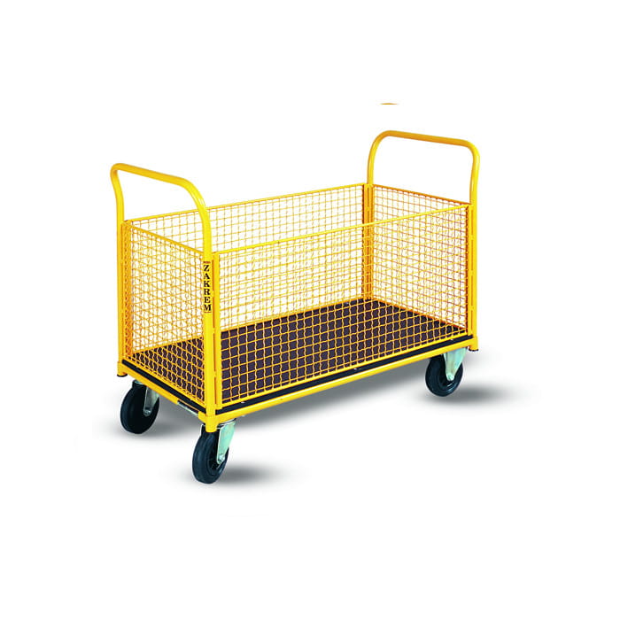 Wózek platformowy osiatkowany 300 kg koła Ø125 WRN2-030/27C