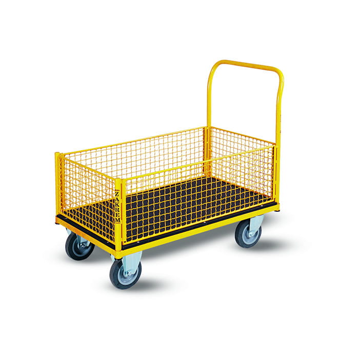 Wózek platformowy osiatkowany 300 kg koła Ø125 WRN2-030/28B