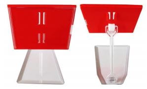 Kasetka cenowa bez cyferek z podstawką 10/20 cm