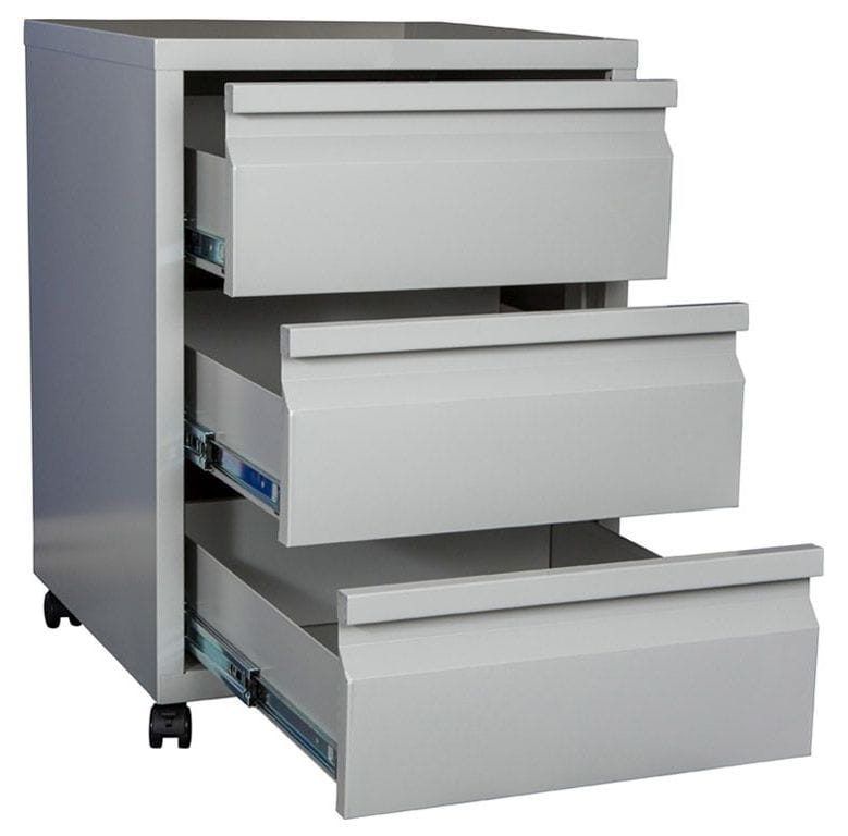 Szafa kartotekowa mobilna BFC 66/3, metalowa  