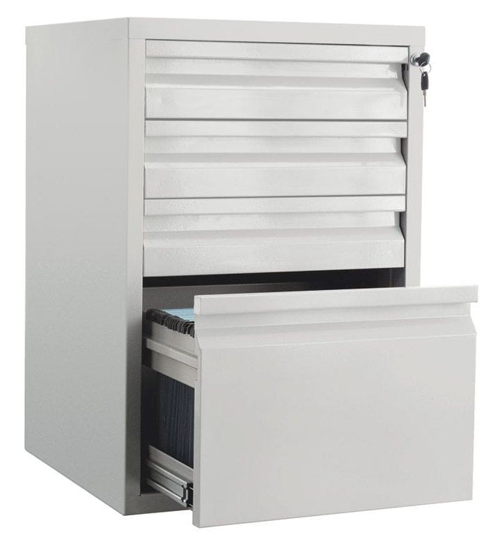 Szafa kartotekowa mobilna BFC 70/4, metalowa