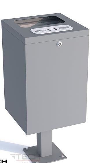 Kosz na odpadki Platon I, 40l, z popielnicą