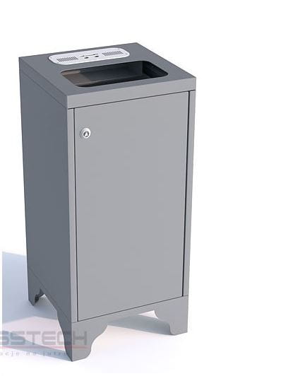 Kosz na odpadki Platon IV, 50 litrów, z popielnicą