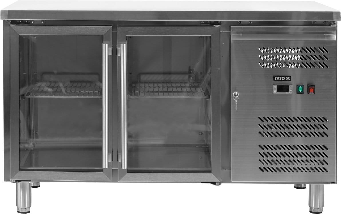 Stół chłodniczy 2-drzwiowy, przeszklony 