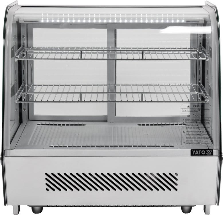 Witryna chłodnicza 120 l, 68x56x66, srebrna