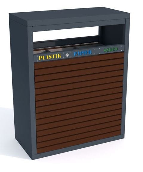 Kosz do odpadów Amant modułowy 3x80 l  
