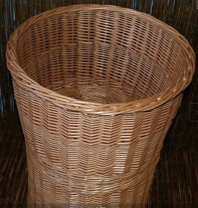 Kosz wiklinowy ekspozycyjny duży, tuba duża, wysokość 70 cm