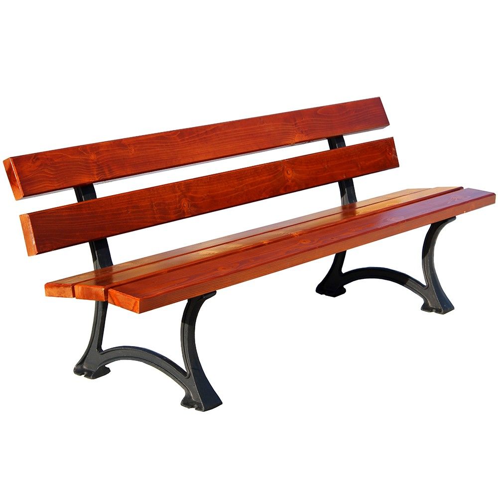 Ławka Łódzka 150 cm deski świerkowe lakierowane