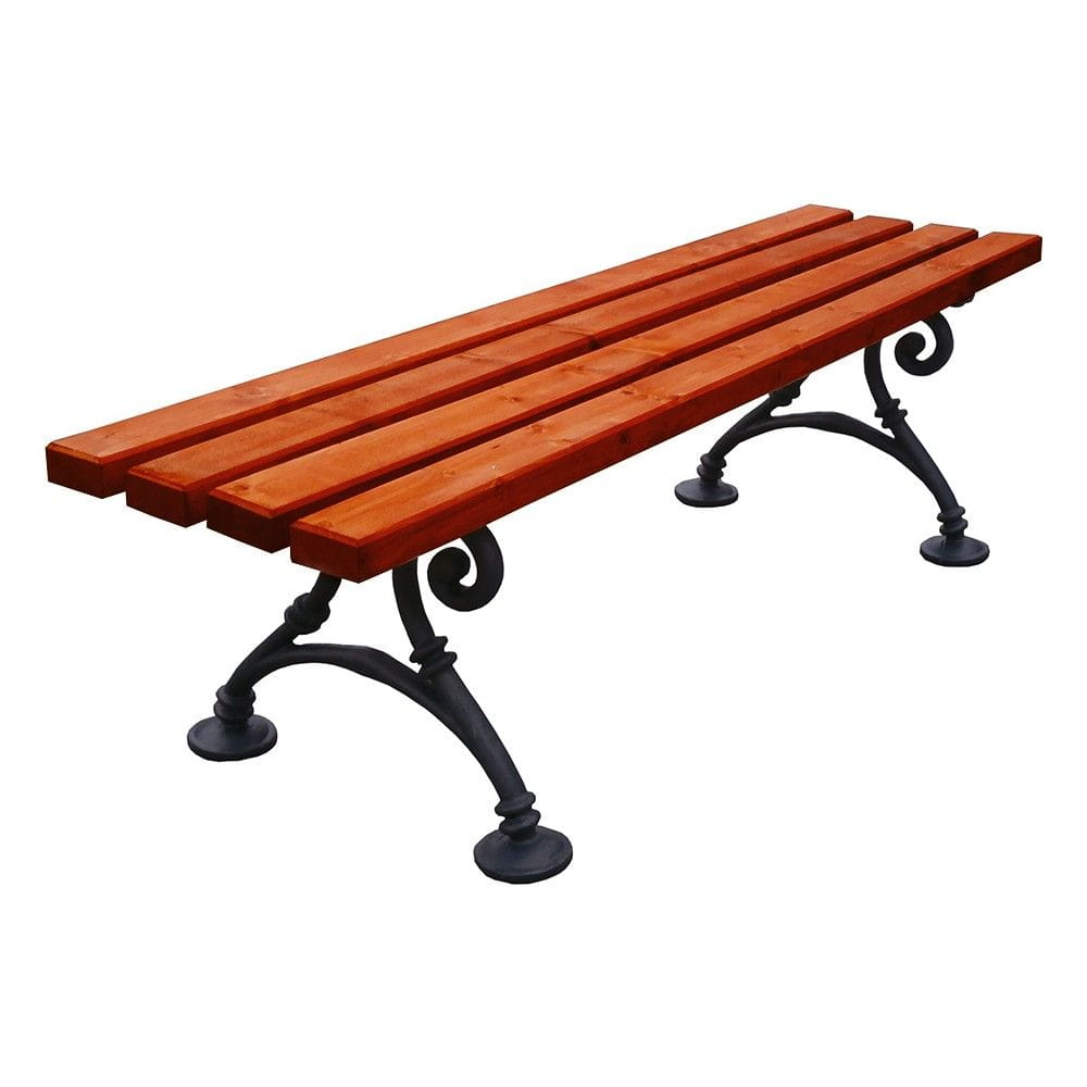 Ławka Wiedeńska bez oparcia 150 cm deski świerkowe impregnowane   