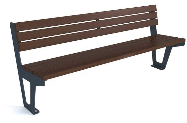 Ławka miejska Alison III z oparciem