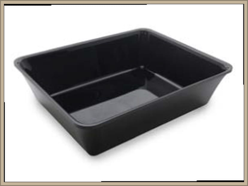 Pojemnik  GN 1/2,  26,5x32,5 cm, plexi, wysokość 17 mm/ 50mm/  80 mm; kolor czarny/biały/bordowy, Dupont