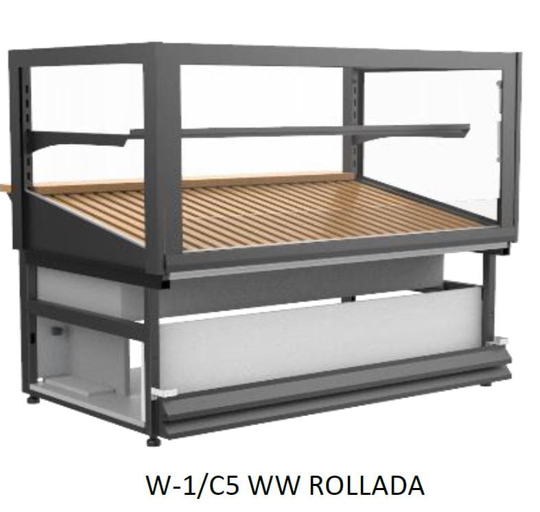 Witryna, lada cukiernicza, ciastkarka ROLLADA W-1/C5 WW 970