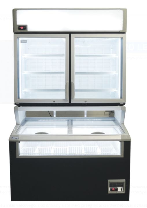 Szafoboneta mroźnicza SD-420 LED + SD-320 LED, 740 litrów, zamrażarka z nadstawką 