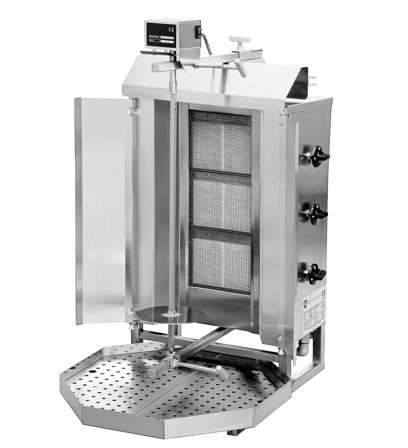 Opiekacz gazowy do kebaba, gyros, 3 palniki, wsad 40 kg, KLG220