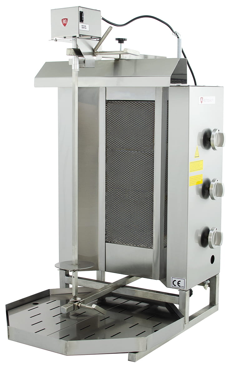 Opiekacz gazowy do kebaba, gyros, 3 palniki, wsad 40 kg, RQ32463