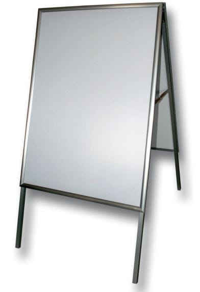 Potykacz stojak OWZ dwustronny A0, aluminiowy, profil 32 mm    