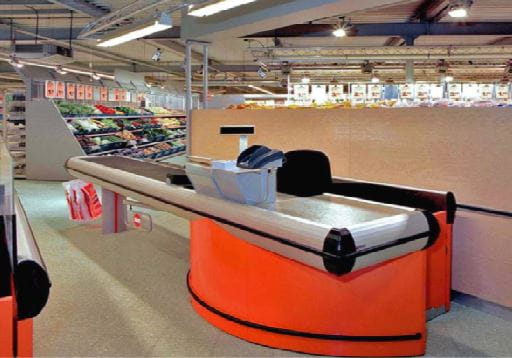 Boks kasowy VK, taśma 120 cm, półokrągły, z fotokomórką, regenerowany